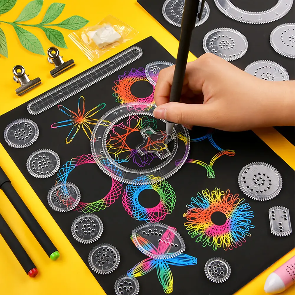 Amazon Best Seller Early Education Toy Drawing Spiral Art Spirograph for Kids