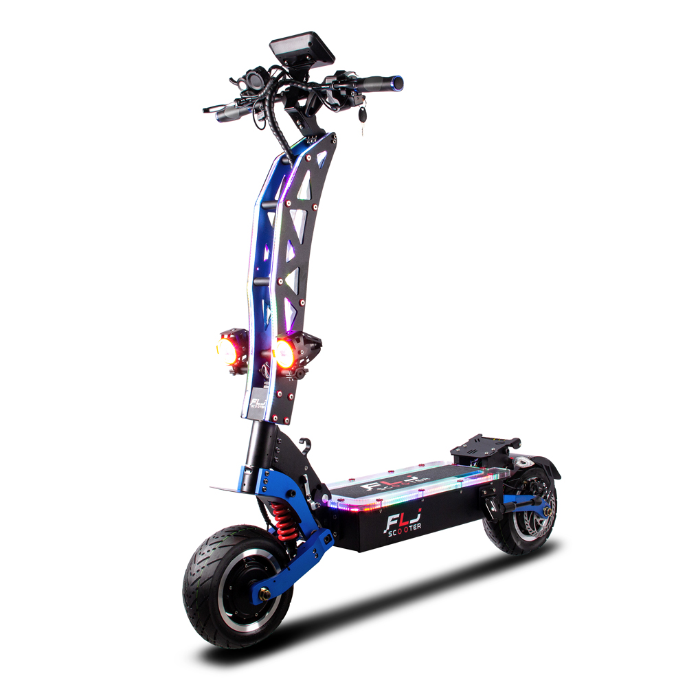 2020 FLJ новый дизайн 11 дюймов SK3 Pro Fat 2 колеса электрический скутер Мощный 6000 Вт 7000 Вт с красочными светодиодными фонарями