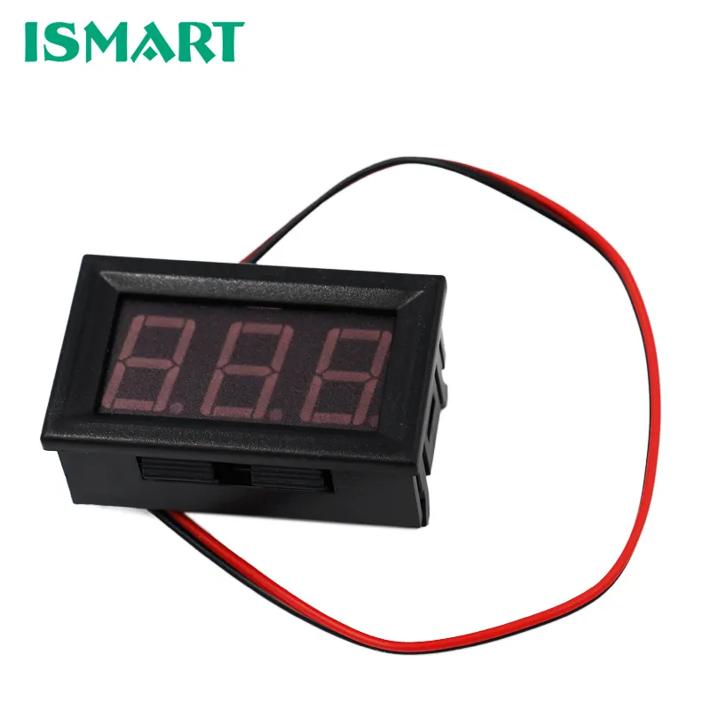 ISMART AC 70-500V 0.56" LED Digital Voltmeter Voltage Meter Volt Instrument Tool 2 Wires Red Display 110V 220V DIY 0.56 Inch