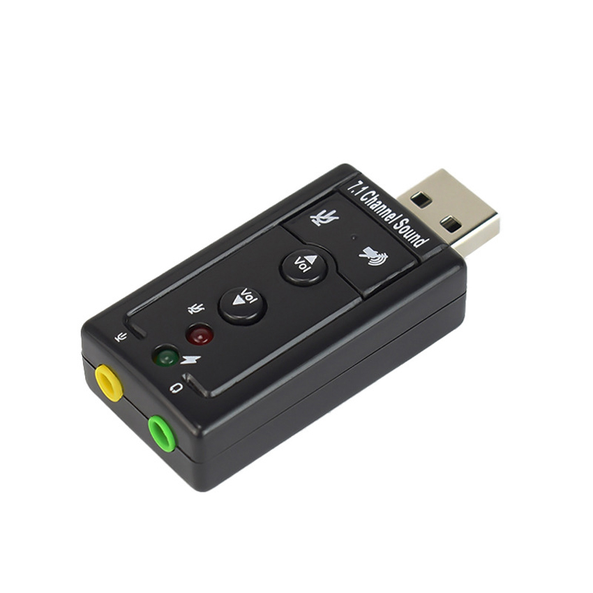 Горячая Распродажа usb внешняя звуковая карта адаптер 7,1 usb2.0 до 3,5 мм 3d Звуковая карта с cm108 чипсетом наушников аудио адаптер