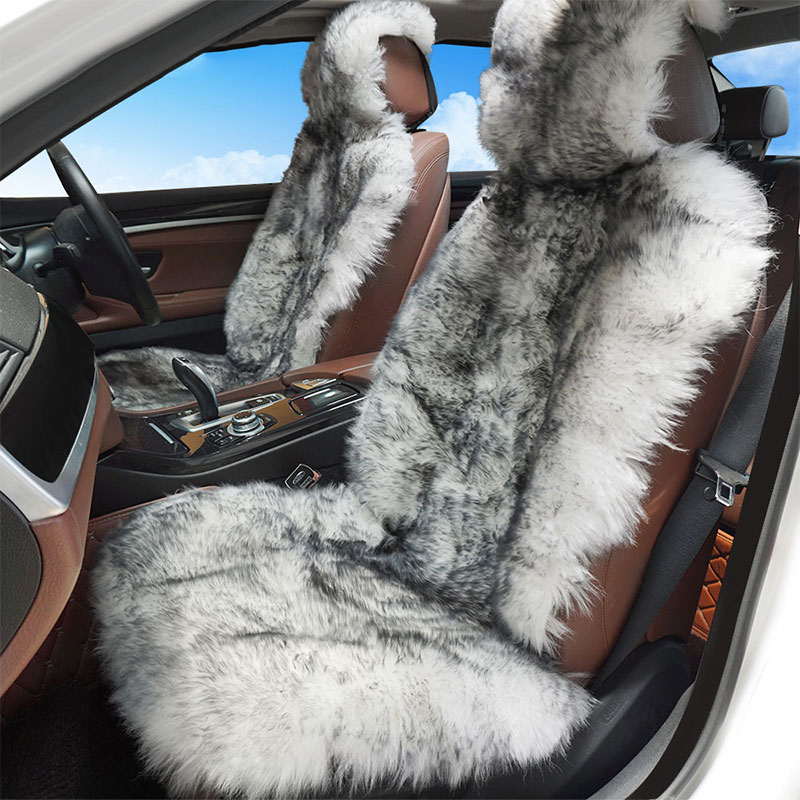 Оптовая продажа, чехлы для автомобильных сидений из искусственной овчины, универсальные подушки для автомобильных сидений из овчины