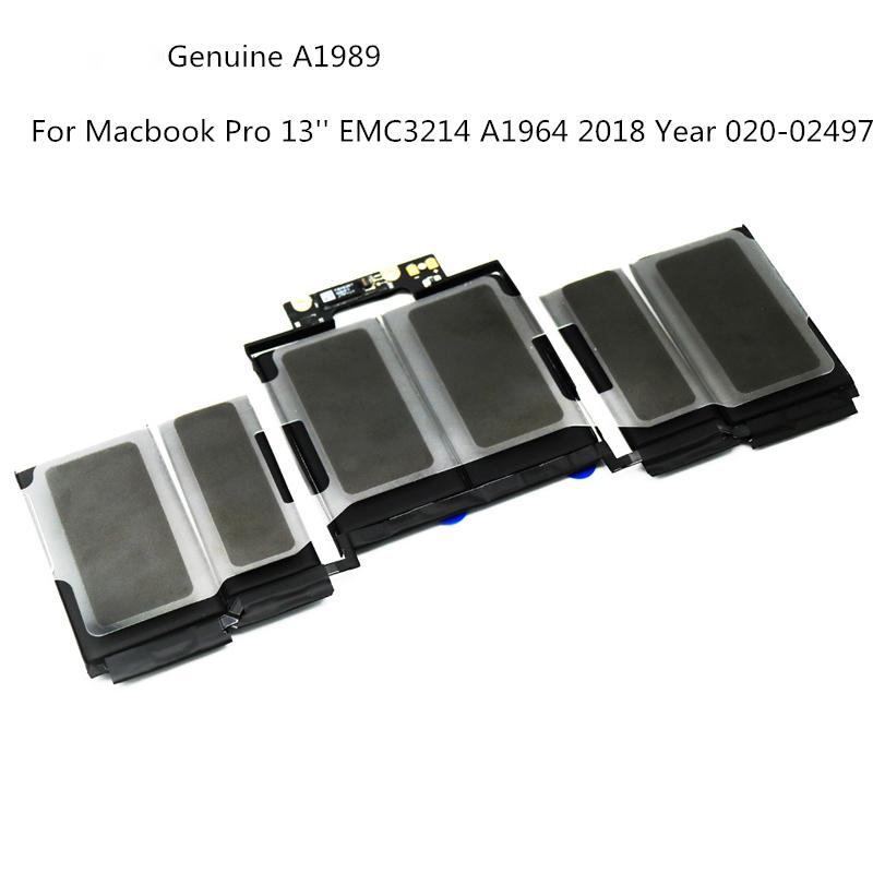 Оригинальный аккумулятор a192 для Macbook Pro Retina 13 ''A1990 A1989 EMC3214 2018 11,41 в 5086 мАч