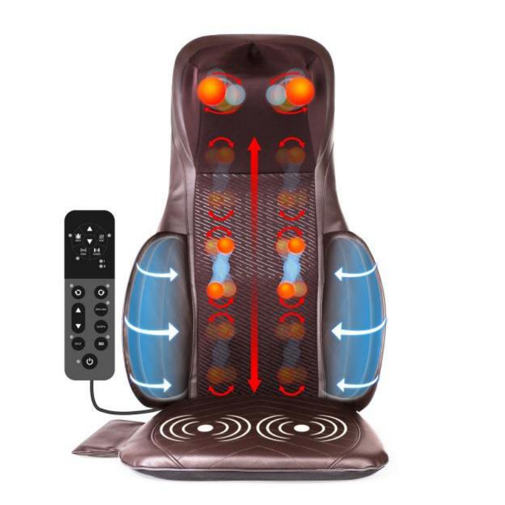 High grade back massager car massage cushion for back pain height adjustable,airbag compression.