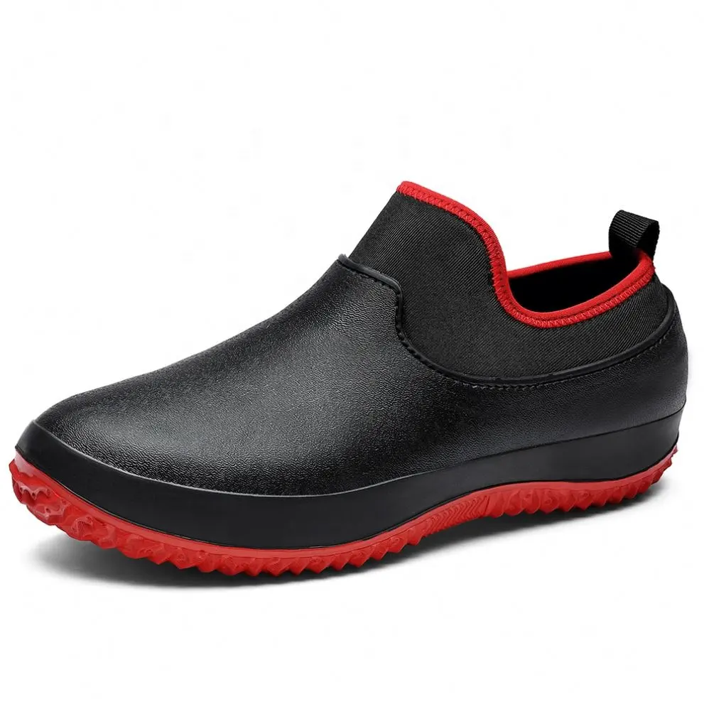 Wholesale Kitchen Chef Clogs Men Non Slip Nurses Leather Waterproof Clog Garden Shoes