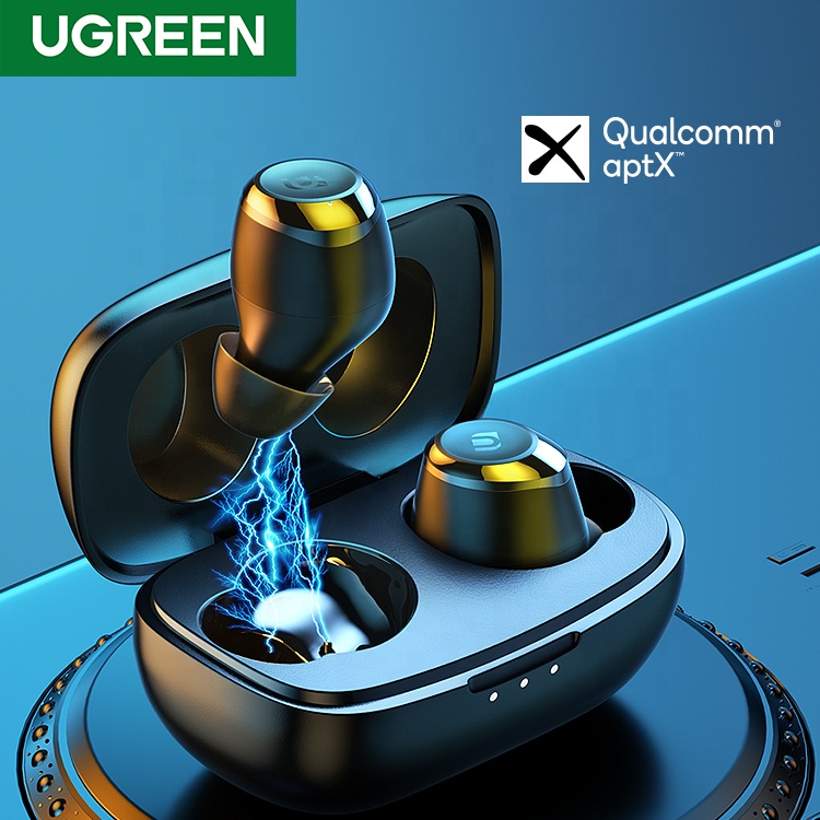 TWS наушники UGREEN HiTune, беспроводные наушники aptX с чипом Ture Q, настоящие беспроводные стереонаушники, гарнитура, наушники
