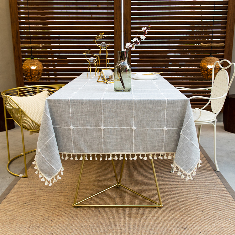 Factory new painting table cloth polyester spandex sequin lace linen tablecloth
