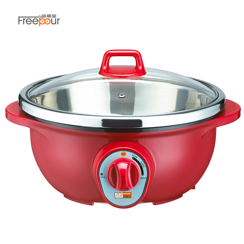 1800W электрическая Мультиварка Hot Pot кастрюля для приготовления пищи