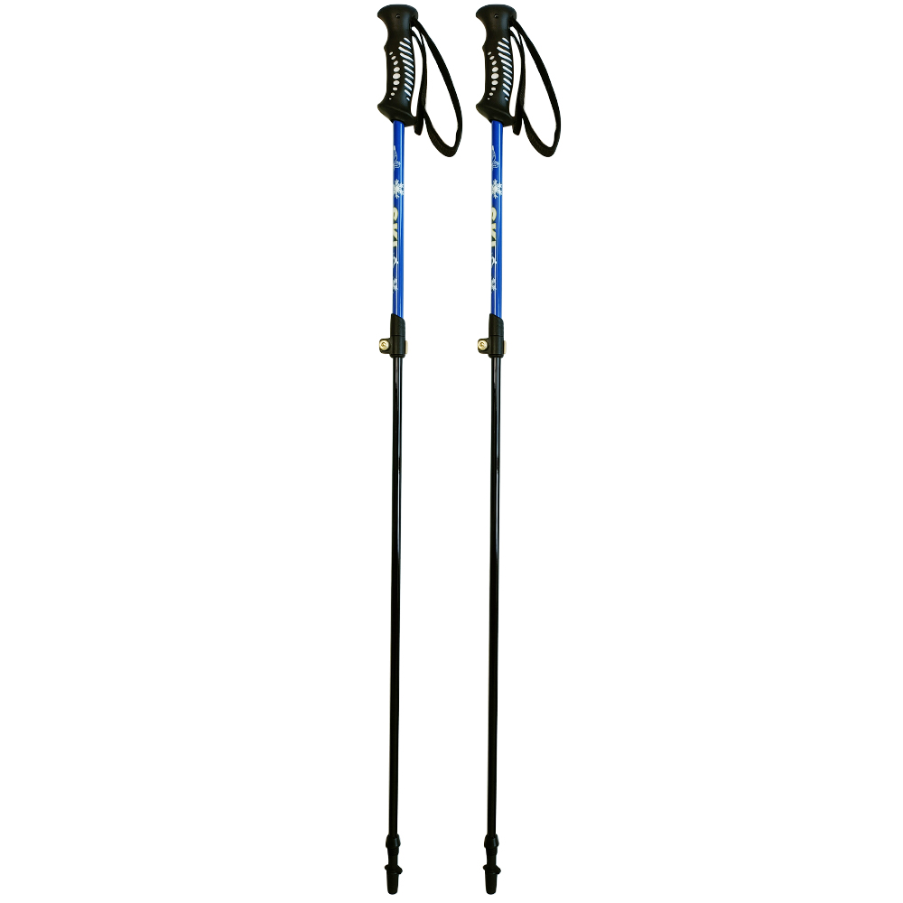 Newbility 110cm 135cm Carbon Shaft Rubber Handle and Tips Ski Walking Hiking poles