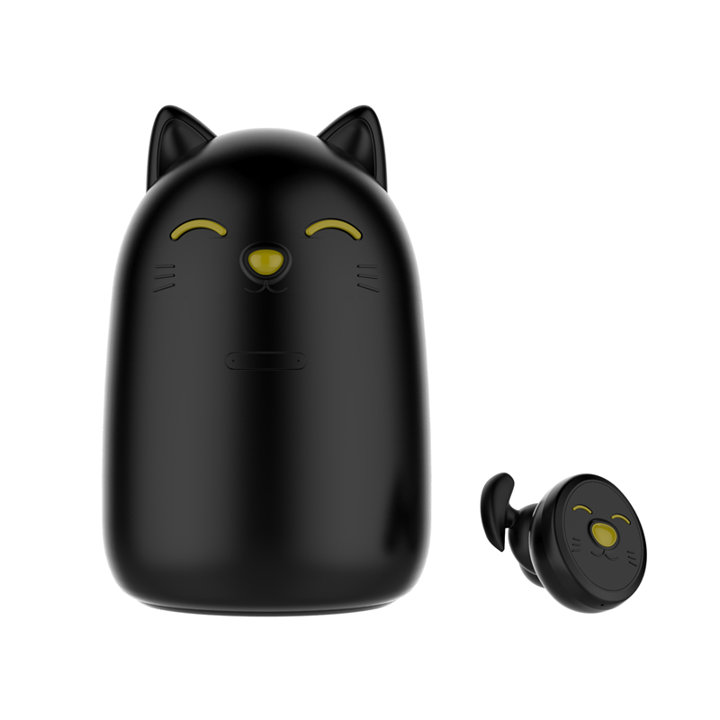 С принтом «Котенок» для мини портативный zw-t11 TWS Bluetooth наушники беспроводные, наушники-вкладыши с микрофоном