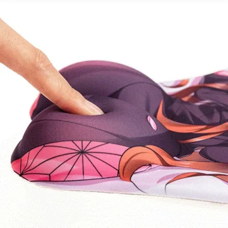 3D cute Anime Sublimation Custom Oppai Mouse Pad