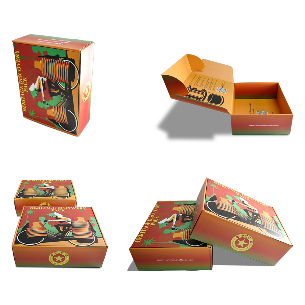 Custom print corrugated paper boxes recycled cardboard big corrugated packaging mailer box shipping box both sides printing