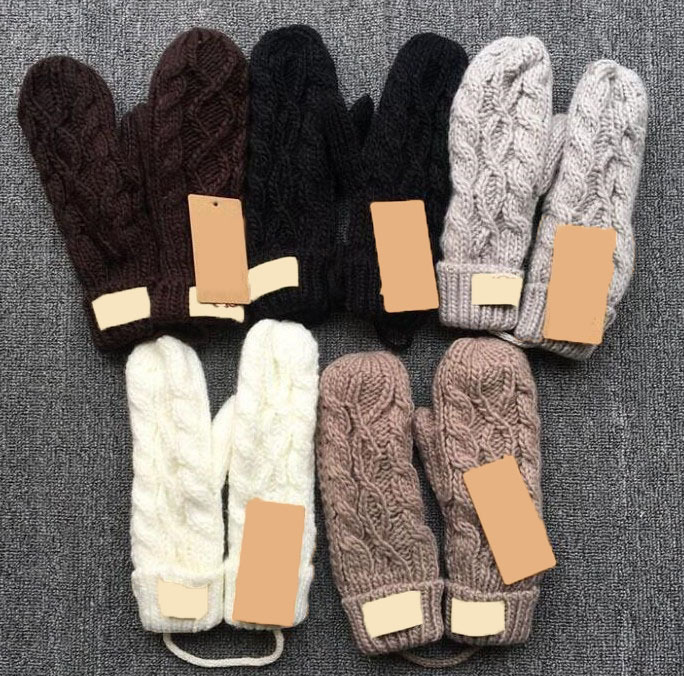 The new Factory direct sales Twist knit winter wool mittens