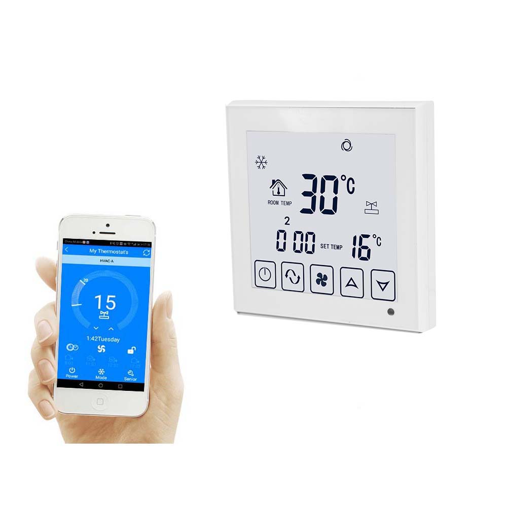 03AC-1 fancoil fan coil unit tuya HVAC system WIFI/ MODBUS air conditioner fan Smart Home Cooling Heating thermostat