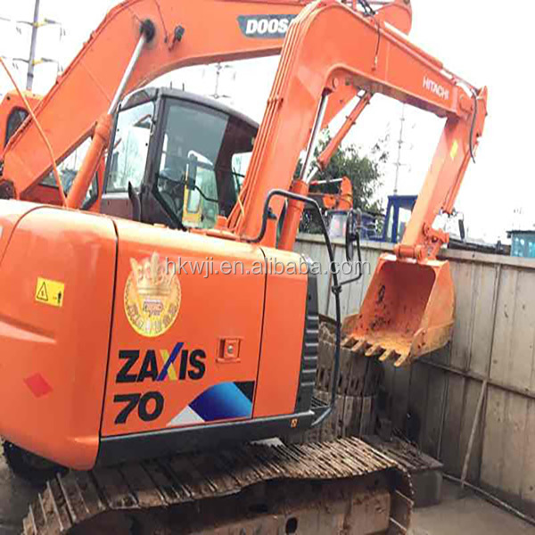 Бывший в употреблении строительный экскаватор, мини-экскаватор hitachi70 хорошего качества, бывший в употреблении японский бренд HITACHI70