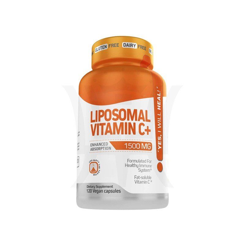 Капсулы Liposomal с витамином C, чистые органические ингредиенты, 120 капсул аскорбиновой кислоты, здоровая иммунная система