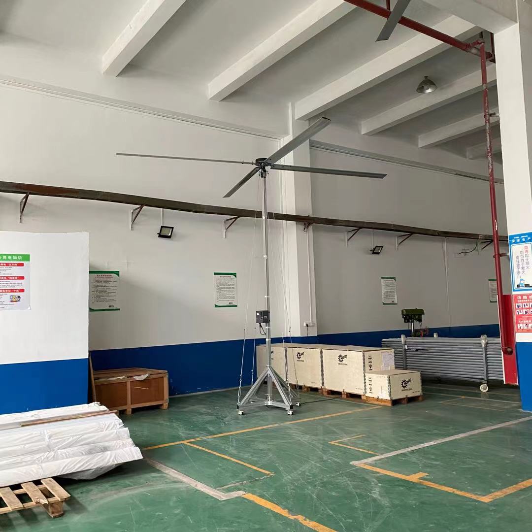 Terrui Giant 17 футов, 5 м, 4 лопасти, Hvls вентилятор воздушного охлаждения, охладитель воздуха для склада, завода, промышленного потолка вентилятора