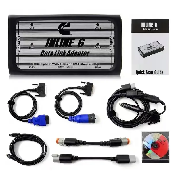 Inline 6 data link adapter for cummins engine data checking and testing