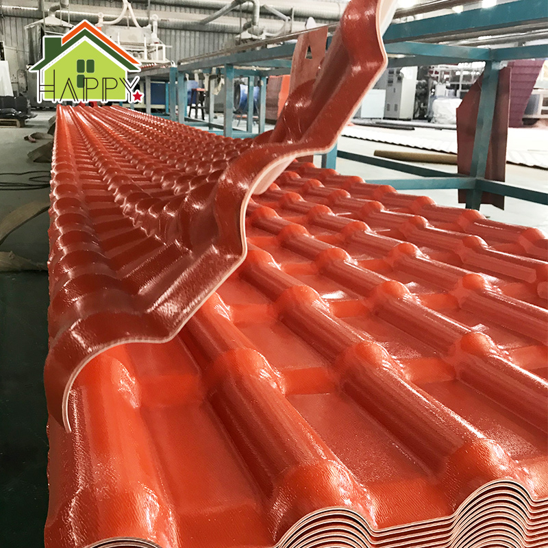 China factory pvc corrugate plastic roof tile heat resistance ASA roofing sheet for whaolesales /project