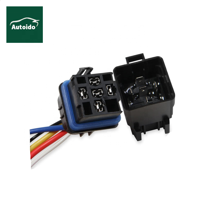Авто 4 Pin 5 Pin 12V 40A/50A водонепроницаемое Универсальное автомобильное реле с гнездом