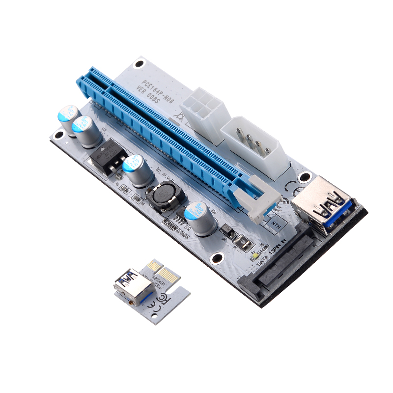 Pcie 008s Pci-e Express 6pin 1 X Hl V008S Mini Pci-e Usb 3,0 Pci-e X16 Riser Card Ver008