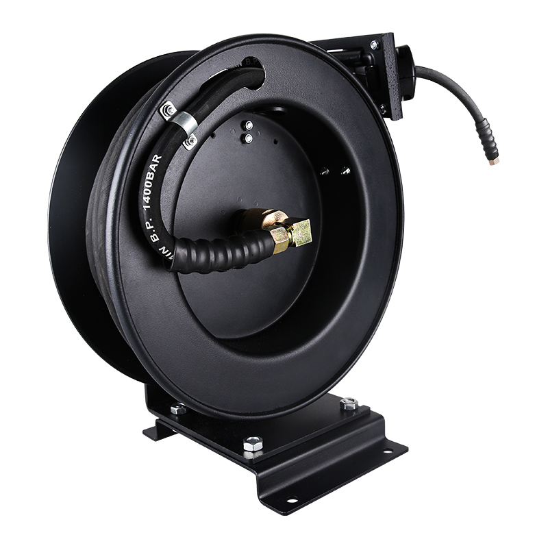 SPS 4350 PSI 33 FT Single Arm High Pressure Hose Reel Automatic Telescopic Pressure Drum Garden Hose