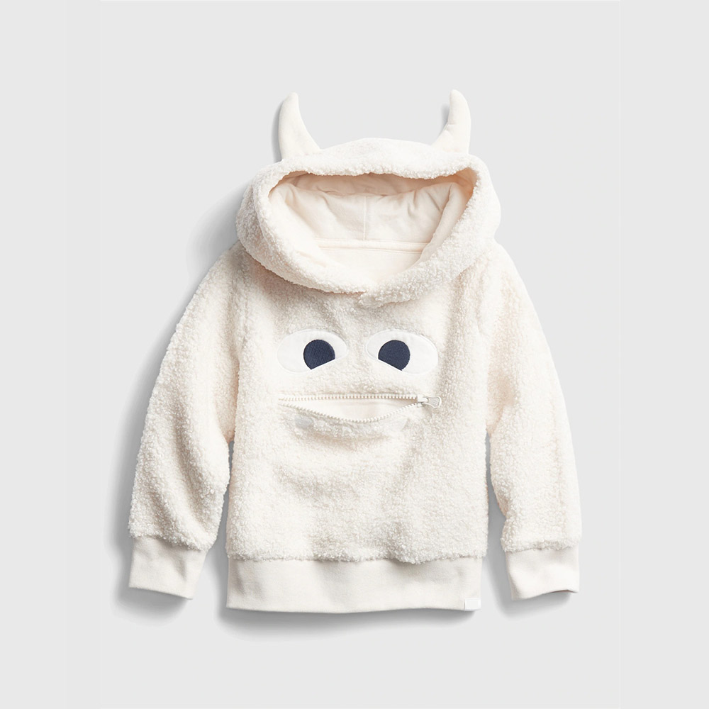 New Design High Quality custom made warm sherpa lined 3D toddler Hoodies for Winter