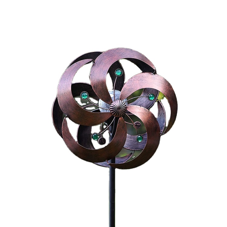 Amazon Hot Selling Metal Garden Kinetic Wind Spinner for Patio Lawn And Garden