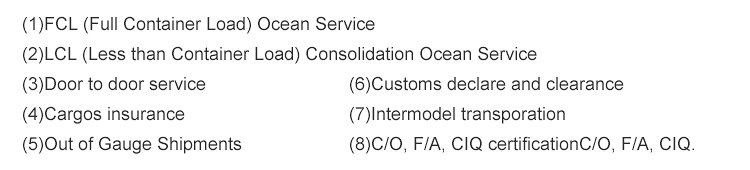 FCL sea freight agent door to door shipping service to Zambia Angola Namibia South Africa Madagascar Mosbik, Mauritius