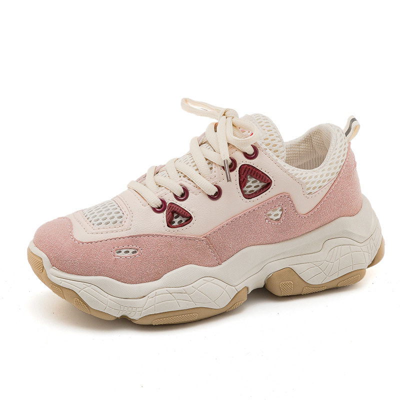 2021 new fashion running breathable daddy shoes female Korean version walking all-match sports shoes student casual shoes runnin