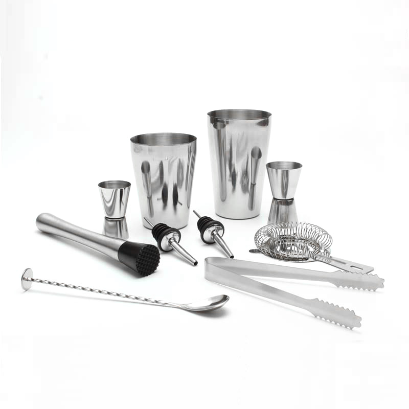 Custom Logo wholesale stainless steel bar tools cocktail shaker set
