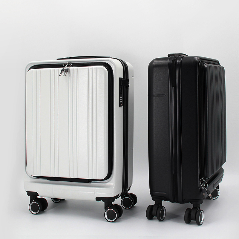 High quality cheap customABS luggage set zipper suitcases with wheels for women suitcases
