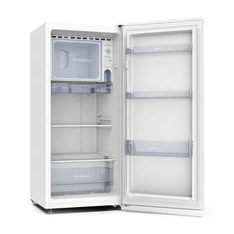 160 liter single door refrigerated household refrigerator with freezer