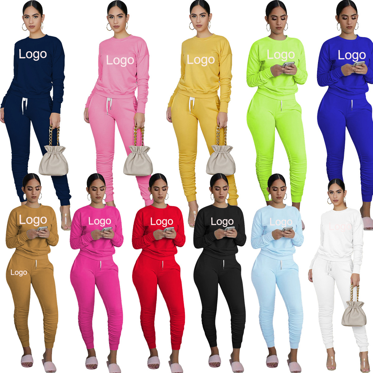 Femme Boutique Girl Corset Trendy Pants Solid Sweater Jogger Sweatshirt Women s Two Piece Set Sexy Outfit Tracksuit Clothing