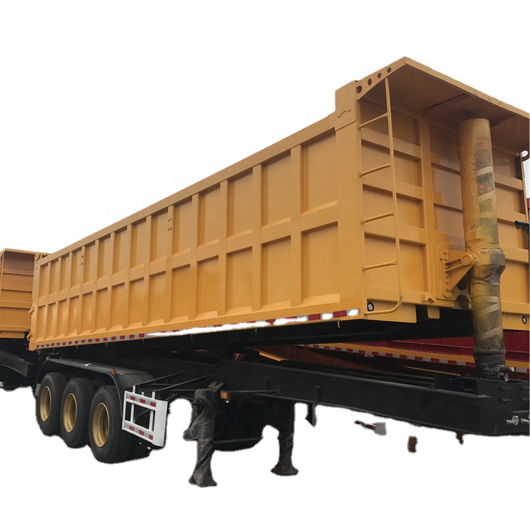 U Shape 3 Axles Tipping Tipper Trailer Hydraulic 60T Dumper Dump Trailer