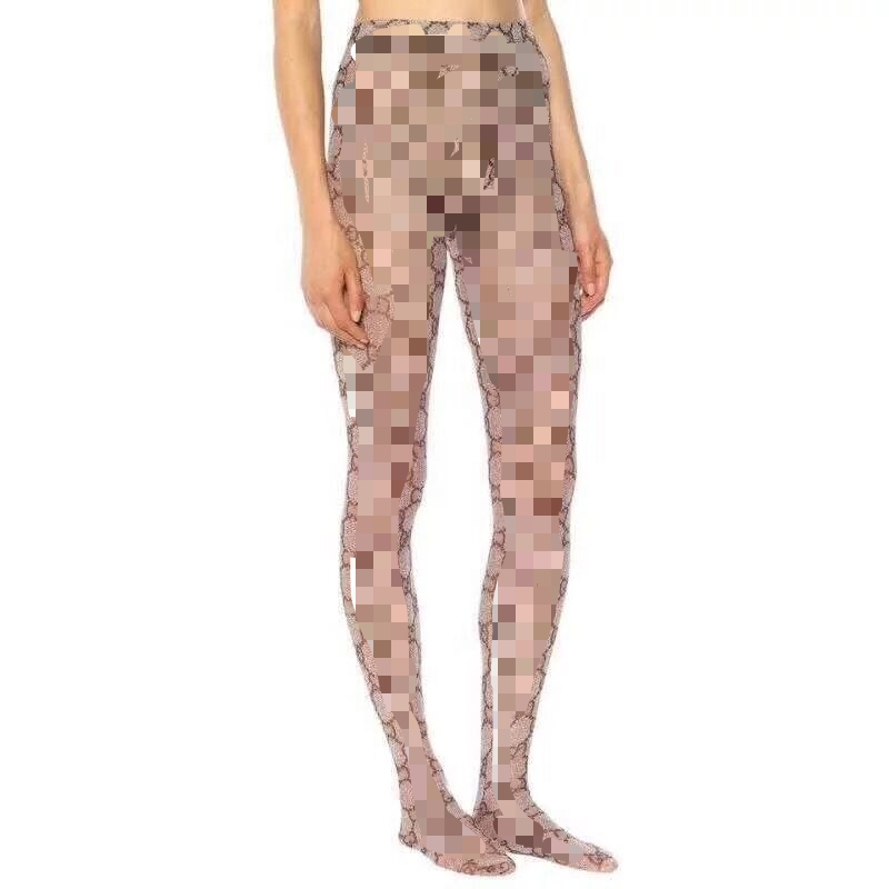W 2021 hot sale daily outdoor ladies designer popular luxury Fashion leggings with bare legs and mesh