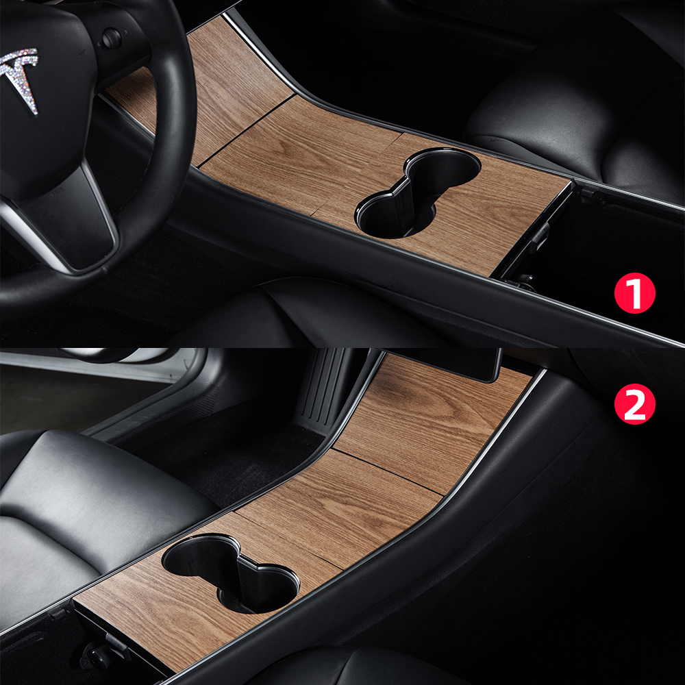 Автомобильная Центральная панель управления, наклейка под дерево для Tesla Model 3, аксессуары, интерьерный стиль, автомобильная защитная пленка, автомобильные аксессуары