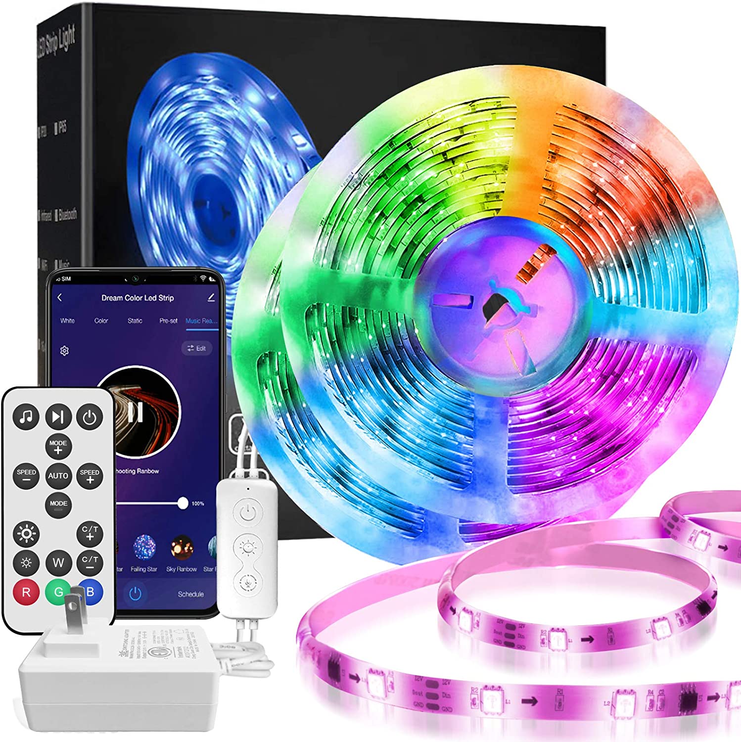 Светодиодная лента 5050 rgb Светодиодная лента музыкальная умная Светодиодная лента