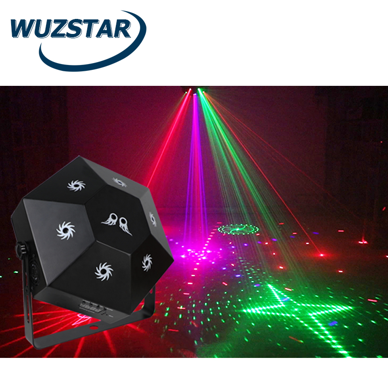 WUZSTAR лазерный свет 20 Вт RGB горячие колеса светодиодные сценические огни управление звуком для КТВ свадьба DJ дискотека клуб Лазерное освещение эффект