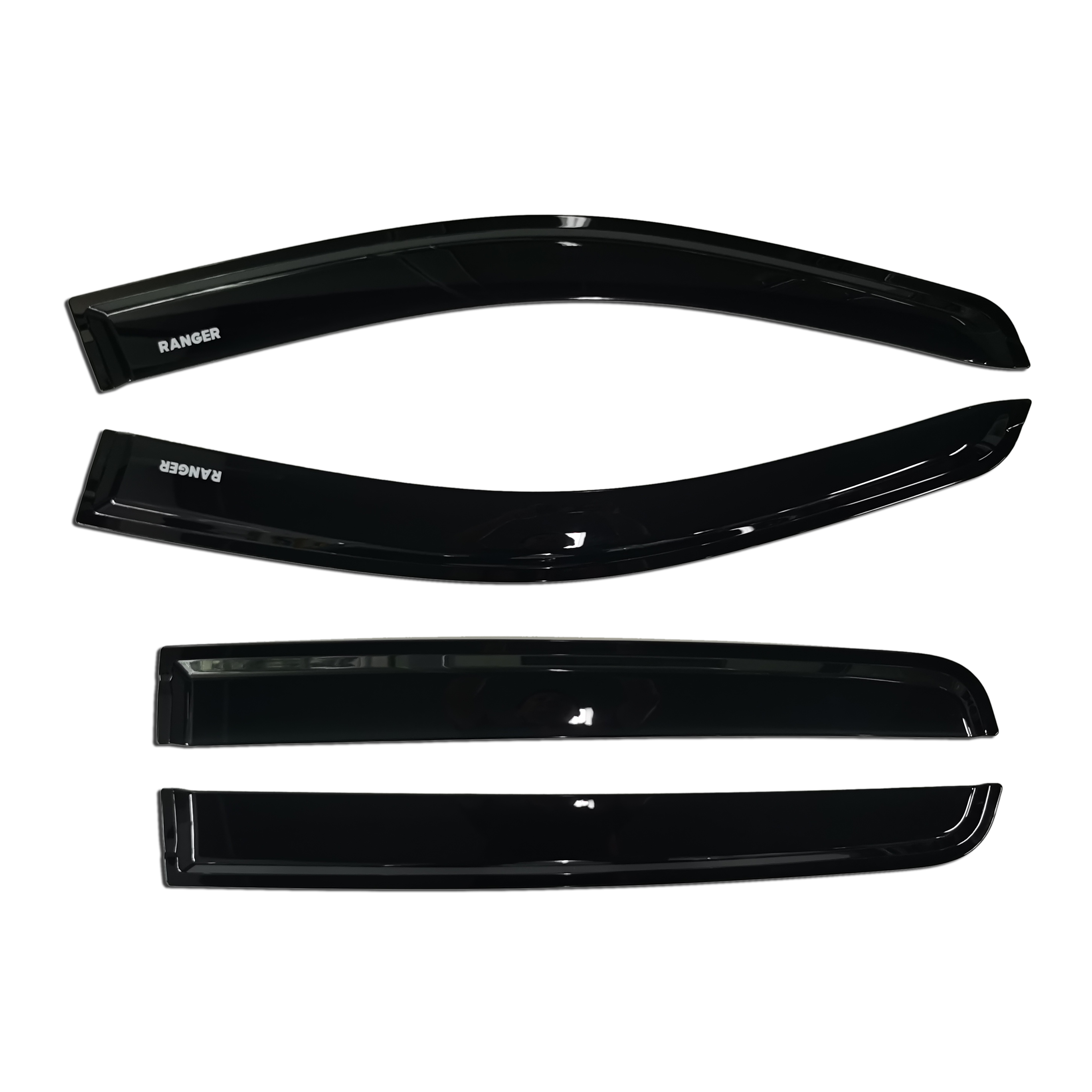 Customized Car 4 doors Injection Weather Shield Window Visor Side Deflectors Vent Sun Rain Guard for Ford Ranger