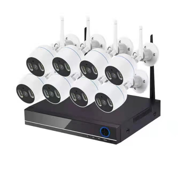 1080P H.265 Беспроводная система видеонаблюдения 2MP 8CH NVR POE IP IR-CUT пуля Wi-Fi, камера видеонаблюдения наборы