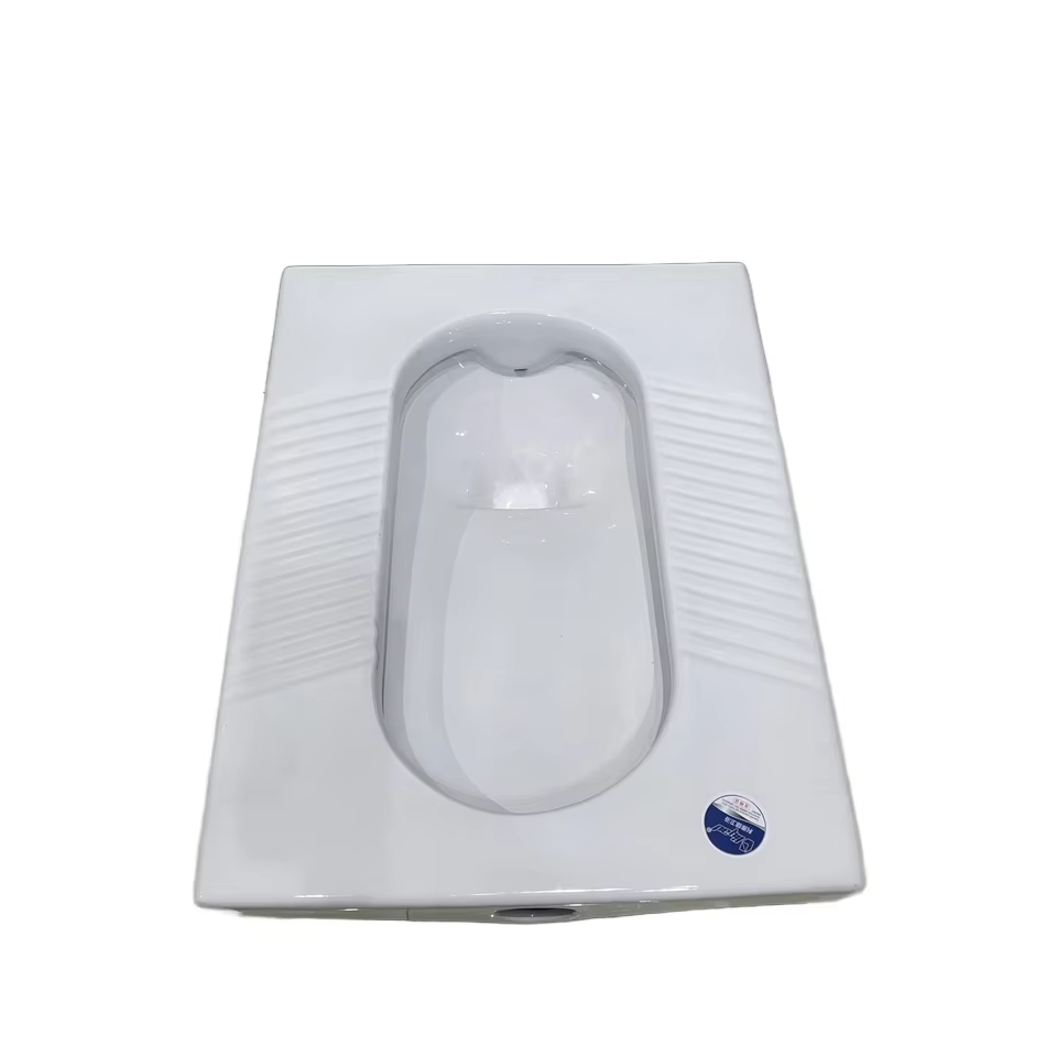 Modern Household Ceramic Toilet with Chinese-Style Squatting Pan Integrated Design for Bathrooms