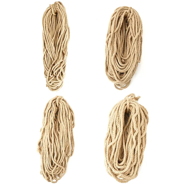 Хорошее качество 1 мм-60 мм 100% натуральный пеньковый джут сизалевый веревка упаковочная веревка