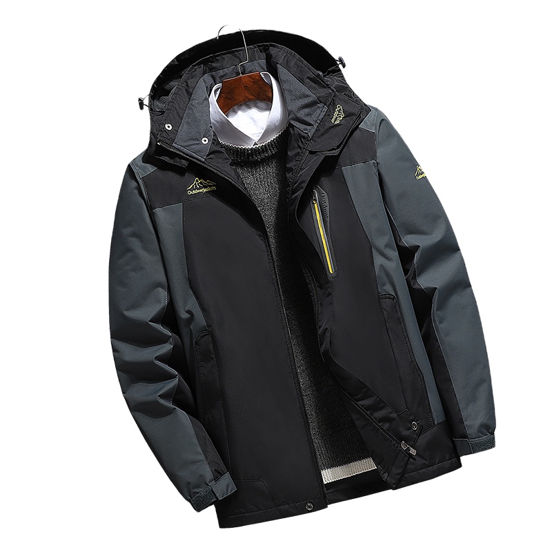 High quality soft shell men's jacket ski waterproof jacket with zipper