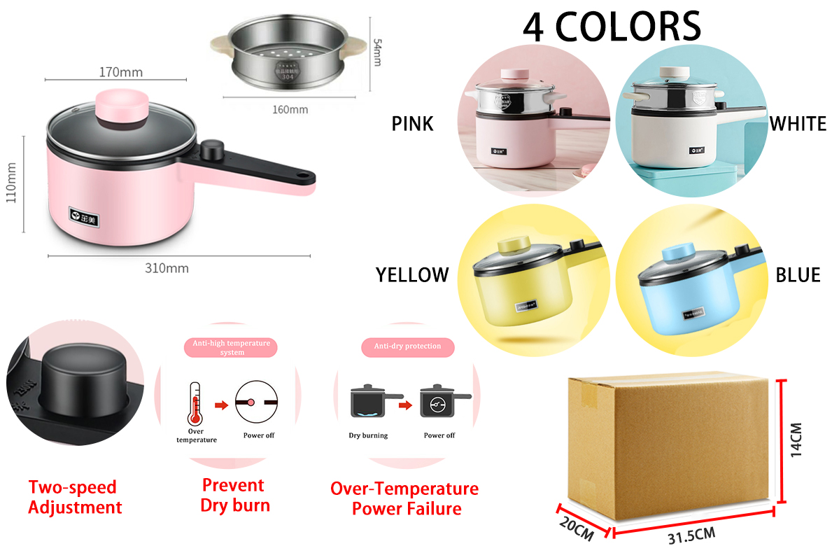 high quality kitchen appliance electric multi-functional cooking noodle hot pot
