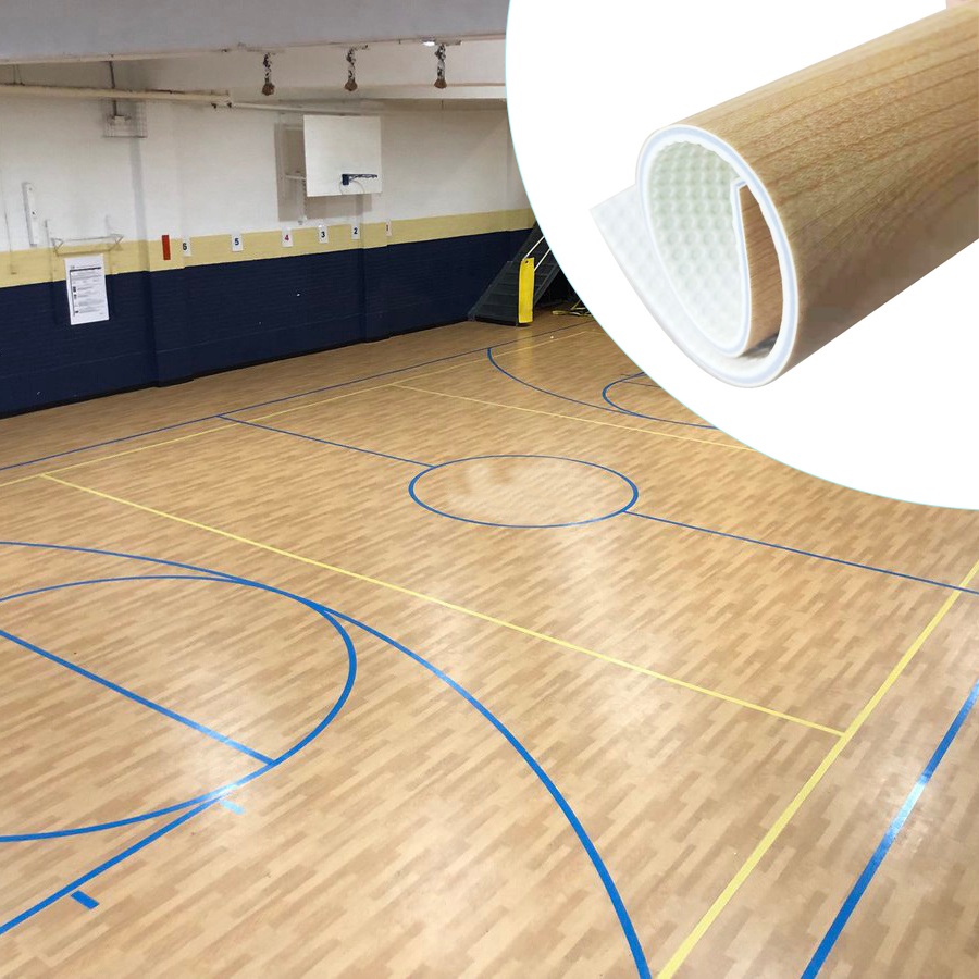 Оптовая продажа, баскетбольный пол FIBA для помещений и улицы, ПВХ баскетбольный пол и спортивный пол