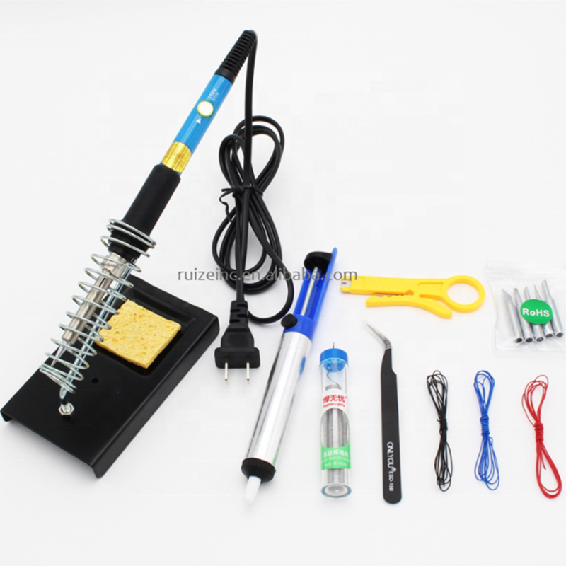 New Adjustable Temperature electric soldering irons 220V 110V 60W 80W Welding Solder Rework Station Heat Pencil Tips Repair Tool