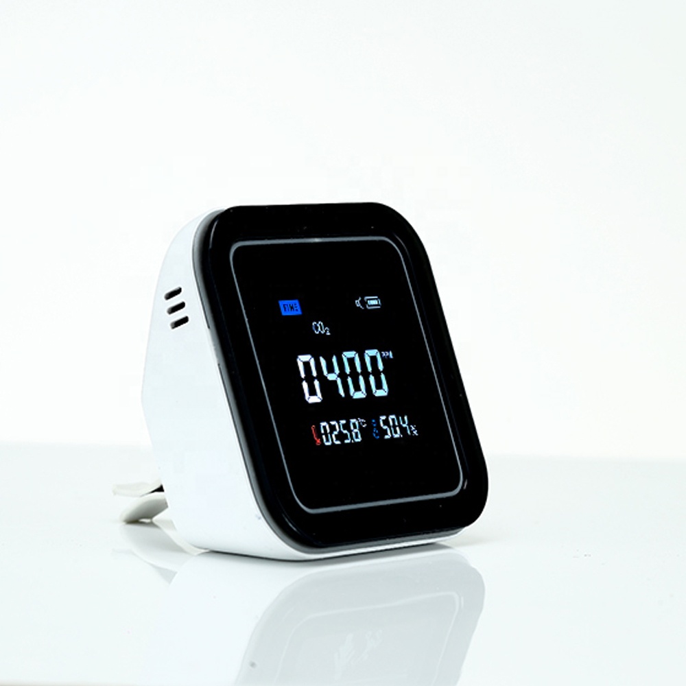 Wholesale mini co 2 meter sensor gas analyzers Carbon dioxide co2 detector portable with alarm home school hotel indoor use
