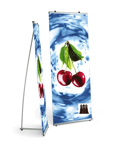 Custom Print L Banner Stand  Advertising Display Stand L Banner