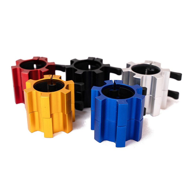 Wholesale Aluminum Alloy Barbell Weightlifting Bar Safety Buckle Lock Clip Clamp Card Sleeve