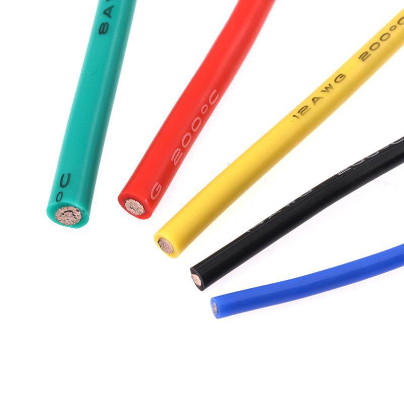 Высокотемпературный провод 1awg 4awg 8awg 10 12 14 16 18 20 24 26 28 30 32 Awg, супергибкий силиконовый провод, электрический провод